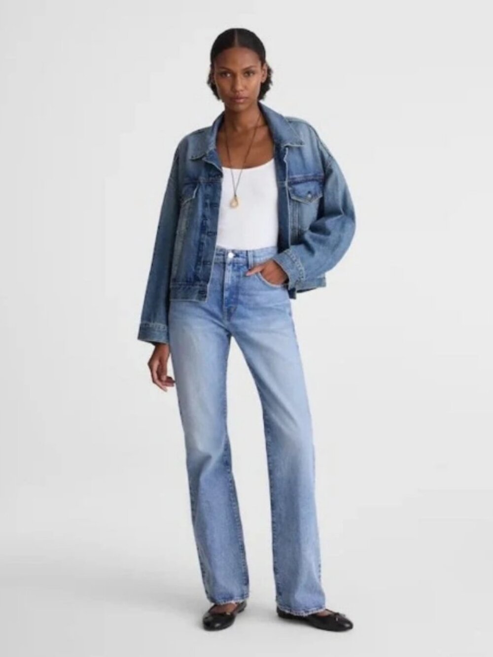 NWT Madewell Curvy Relaxed Bootcut Hi Rise Jeans Size 31P #2641